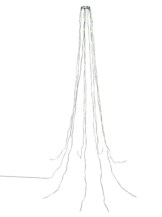 Julgransbelysning Flex Grön/Varmvit 168 LED Stemning